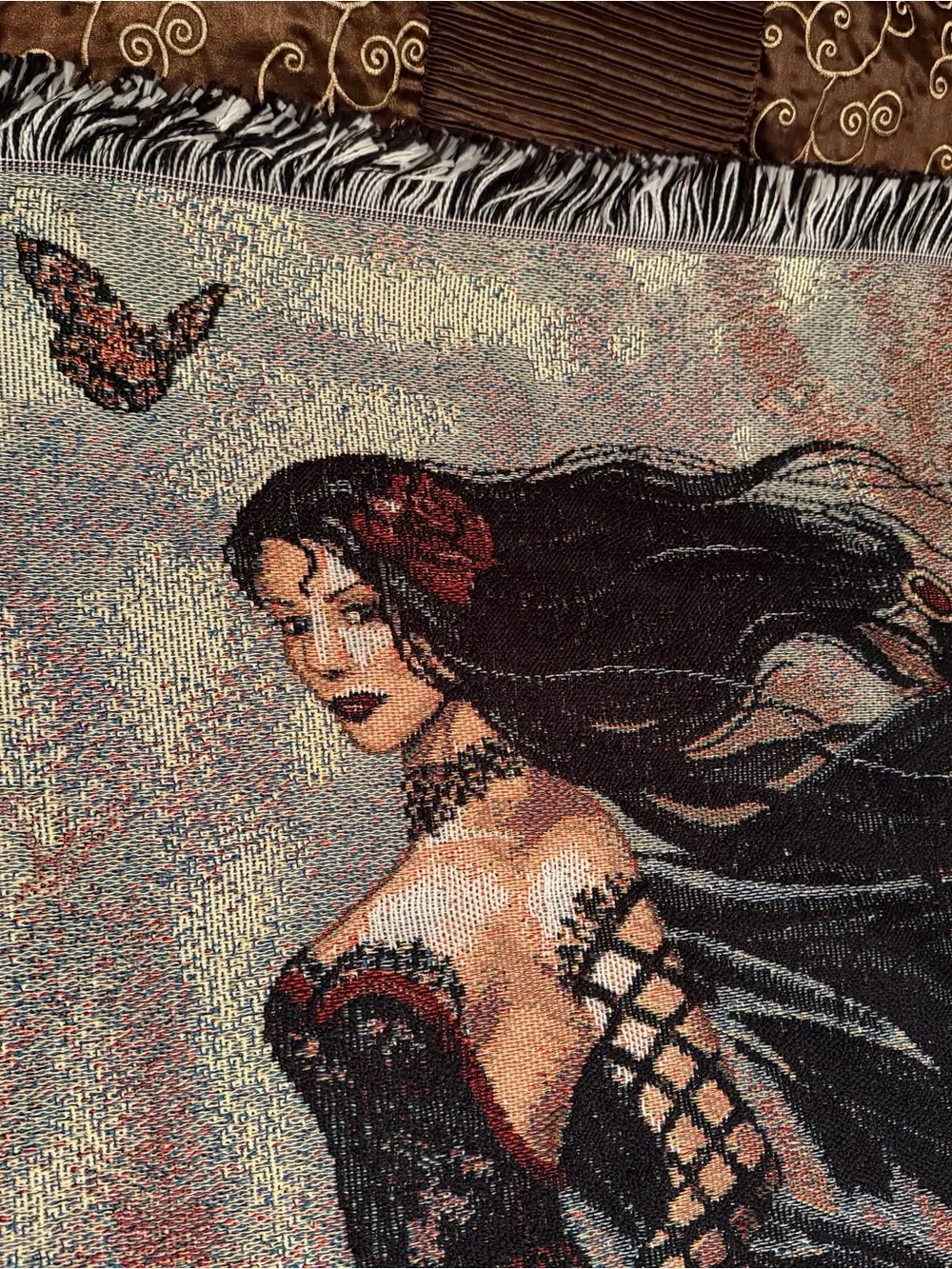 Gothic Fairy Fantasy Art Tapestry/Blanket Throw Northwest Co. 60
